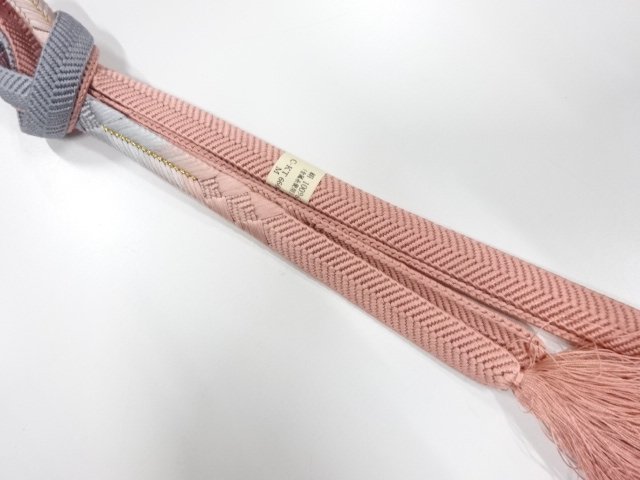 JAPANESE KIMONO / UNUSED HAND-TIED OBIJIME
